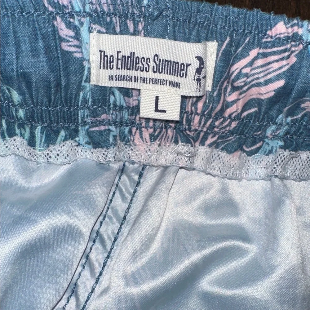 The endless summer Tropical Blue Palm Swim Shorts size large